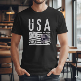 Patriotisk amerikansk gotisk t-shirt
