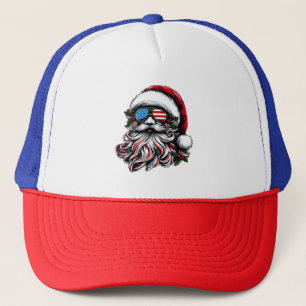 Patriotisk/amerikansk jultomten keps