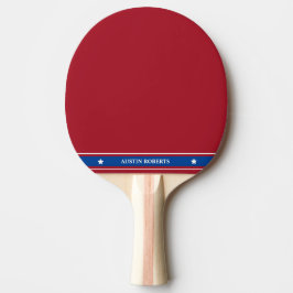Patriotisk amerikansk militär inspirerad pingisracket