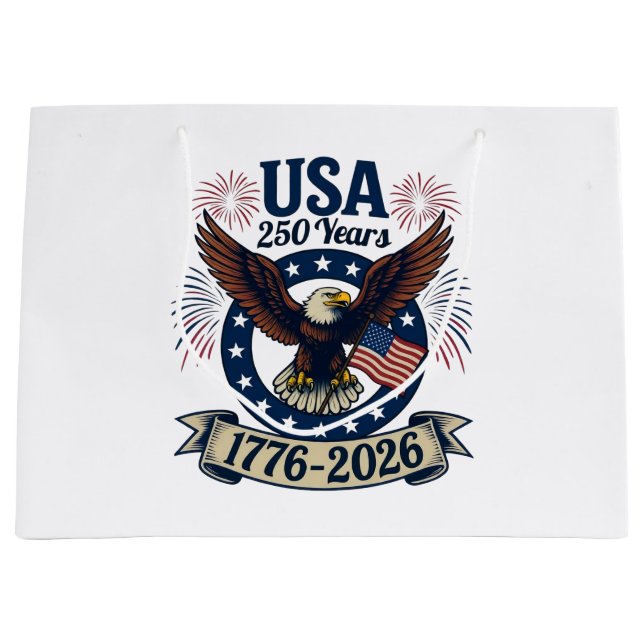 Patriotisk amerikansk örn 250 år 1776-2026 (Framsidan)