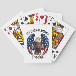 Patriotisk amerikansk örn 250 år 1776-2026 casinokort