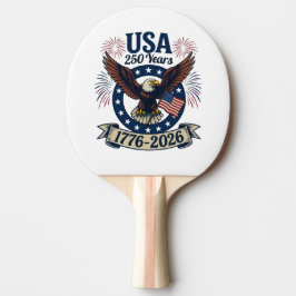 Patriotisk Amerikansk Örn 250 År 1776-2026 Pingisracket