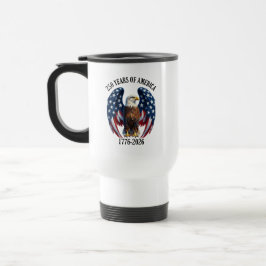 Patriotisk Amerikansk Örn 250 År 1776-2026 Resemugg