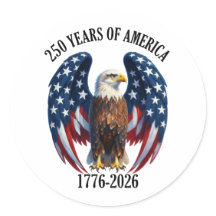 Patriotisk amerikansk örn 250 år 1776-2026
