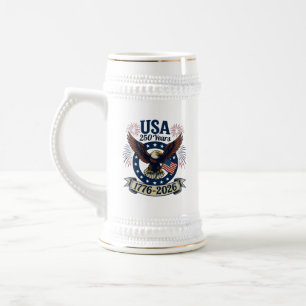 Patriotisk Amerikansk Örn 250 År 1776-2026 Sejdel