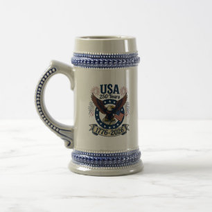Patriotisk Amerikansk Örn 250 År 1776-2026 Sejdel