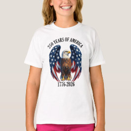 Patriotisk amerikansk örn 250 år 1776-2026 t shirt