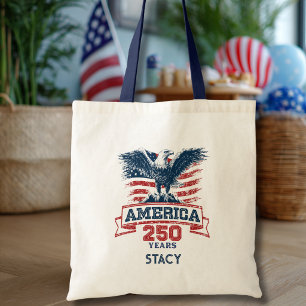 Patriotisk amerikansk örn 250-årsjubileum kul tygkasse
