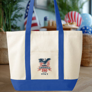 Patriotisk amerikansk örn 250-årsjubileum speciald tygkasse