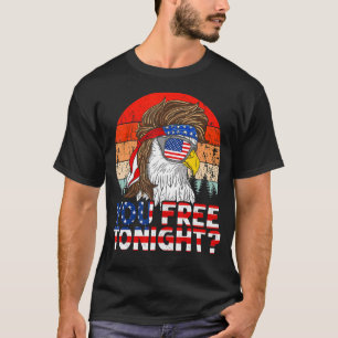 Patriotisk amerikansk Örn 4:e juli din frigivning T Shirt