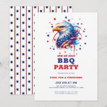Patriotisk amerikansk örn BBQ