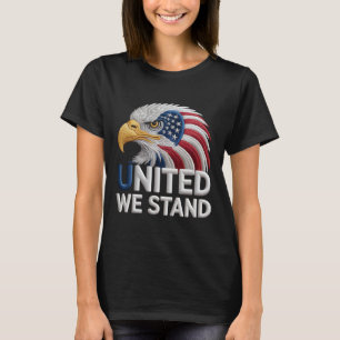 Patriotisk Amerikansk Örn Broderi Stil Patriotisk T Shirt