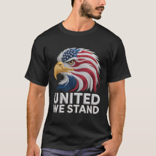 Patriotisk Amerikansk Örn Broderi Stil Patriotisk T Shirt