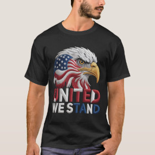 Patriotisk Amerikansk Örn Broderi Stil Patriotisk T Shirt