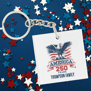 Patriotisk amerikansk örn Glad 250-årsjubileum