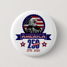 Patriotisk Amerikansk Örn Glad 250-årsjubileum