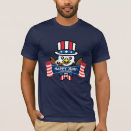 Patriotisk Amerikansk Örn Glad 250-årsjubileum T Shirt