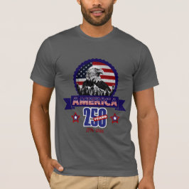 Patriotisk Amerikansk Örn Glad 250-årsjubileum T Shirt
