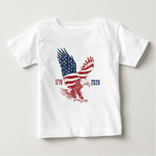 Patriotisk Amerikansk Örn Glad 250-årsjubileum T Shirt