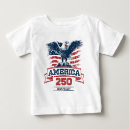 Patriotisk Amerikansk Örn Glad 250-årsjubileum T Shirt