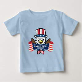 Patriotisk Amerikansk Örn Glad 250-årsjubileum T Shirt