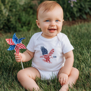 Patriotisk Amerikansk Örn Glad 250-årsjubileum T Shirt