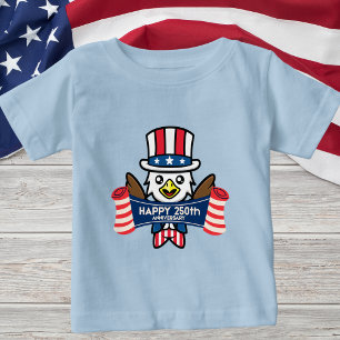 Patriotisk Amerikansk Örn Glad 250-årsjubileum T Shirt