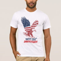 Patriotisk Amerikansk Örn Glad 250-årsjubileum