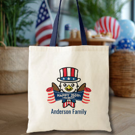 Patriotisk Amerikansk Örn Glad 250-årsjubileum Tygkasse