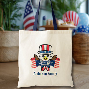 Patriotisk Amerikansk Örn Glad 250-årsjubileum Tygkasse