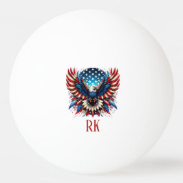 Patriotisk amerikansk örn pingisboll