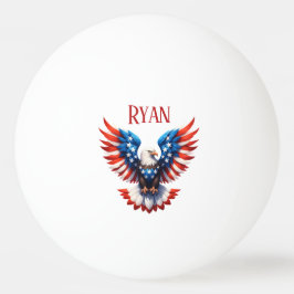 Patriotisk amerikansk örn pingisboll