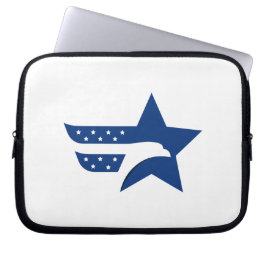 Patriotisk Amerikansk Örn Stjärna Laptop Fodral
