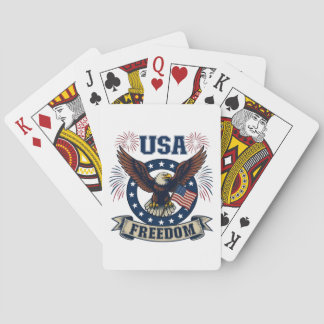 Patriotisk amerikansk örn USA Frihet Casinokort