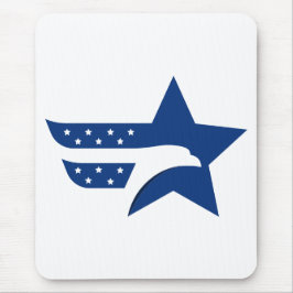 Patriotisk amerikansk örnstjärna musmatta