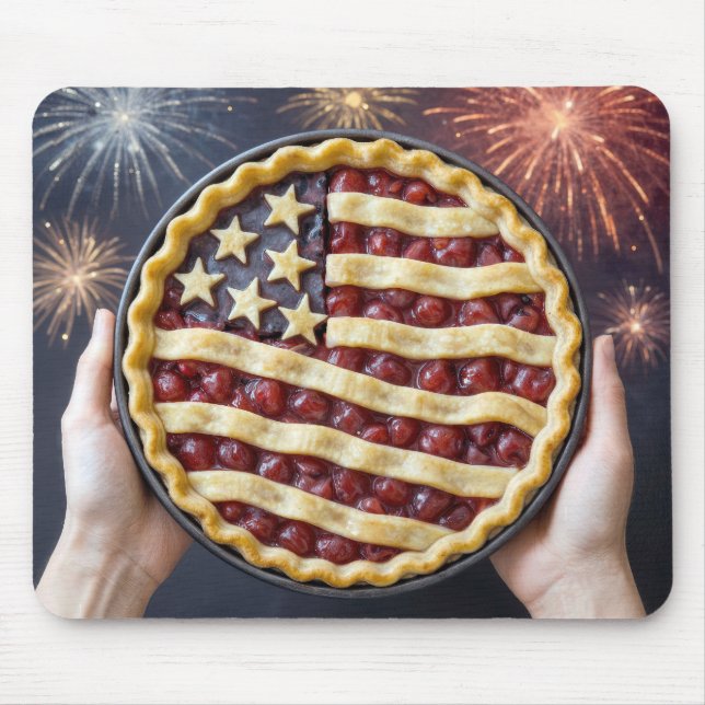 Patriotisk amerikansk paj musmatta (Framsidan)