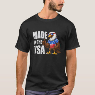 Patriotisk amerikansk stolthet grafisk t-shirt