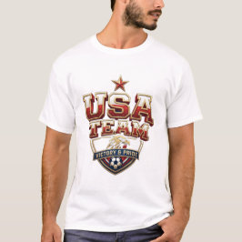 Patriotisk amerikansk supporter fan t shirt