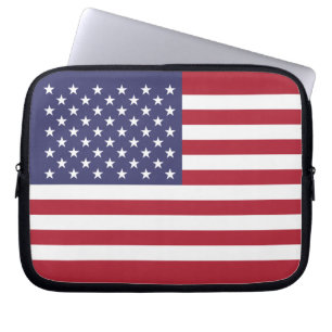 Patriotisk amerikansk USA-flagg datorskydd Laptop Fodral
