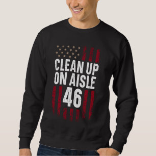 Patriotisk amerikansk Vintage USA Clean Up on Ai Lång Ärmad Tröja