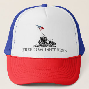 Patriotisk amerikanska flaggan - Iwo Jima - WWII Keps
