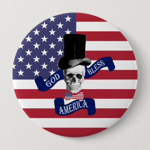 Patriotisk amerikanska flaggan knapp