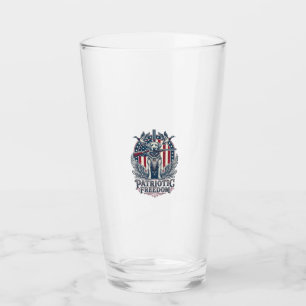 Patriotisk andjägare hund vektor grafisk tee_1 glaskopp