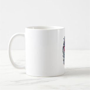 Patriotisk andjägare hund vektor grafisk tee_1 kaffemugg