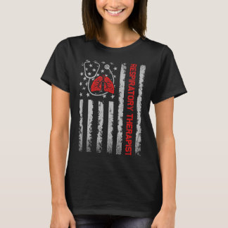 Patriotisk andnings Thvibespist Rt-vårdvecka T Shirt