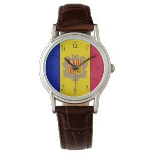 Patriotisk Andorra-flagga Armbandsur
