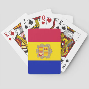 Patriotisk Andorra-flagga Casinokort