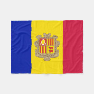 Patriotisk Andorra-flagga Fleecefilt