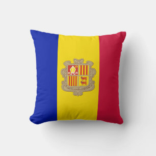 Patriotisk Andorra-flagga Kudde