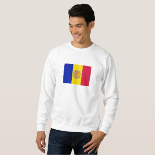 Patriotisk Andorra-flagga Lång Ärmad Tröja